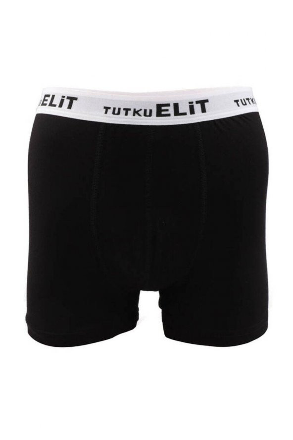 Tutku Elit Modal Elastan Spor Erkek Boxer 1252 | Siyah  Siyah XXL