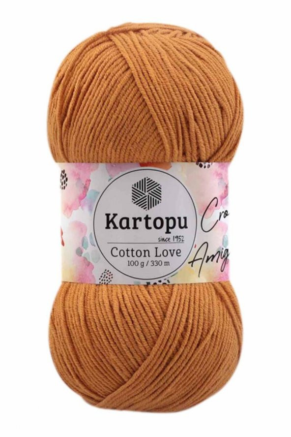 Kartopu Cotton Love El Örgü İpi  | Hardal K355  K355