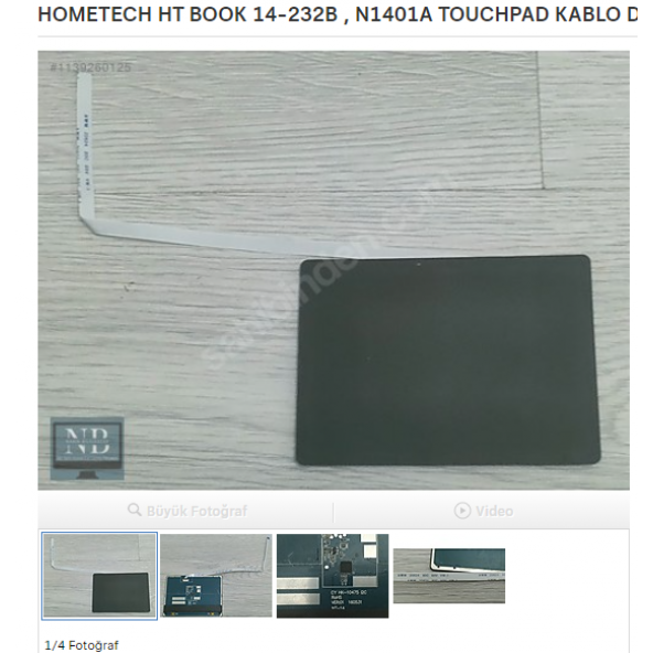 HOMETECH HT BOOK 14-232B , N1401A TOUCHPAD KABLO DAHİL