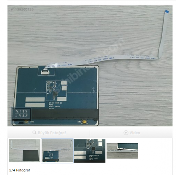 HOMETECH HT BOOK 14-232B , N1401A TOUCHPAD KABLO DAHİL - 2