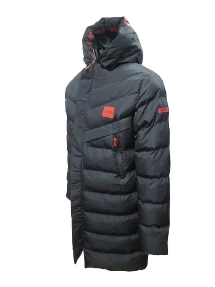 Hugo Boss H213983 Erkek Kapüşonlu Spor Şişme Kaban - 8