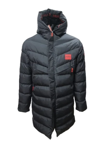 Hugo Boss H213983 Erkek Kapüşonlu Spor Şişme Kaban - 7