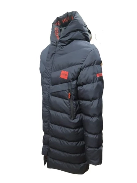 Hugo Boss H213983 Erkek Kapüşonlu Spor Şişme Kaban - 5