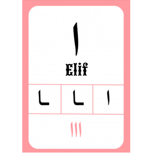 Elif-BA Arapça Sayılar Kartları - 2