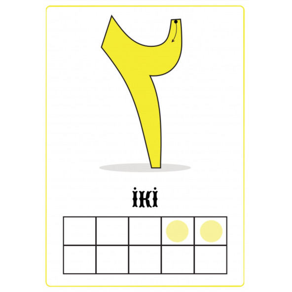 Elif-BA Arapça Sayılar Kartları - 4