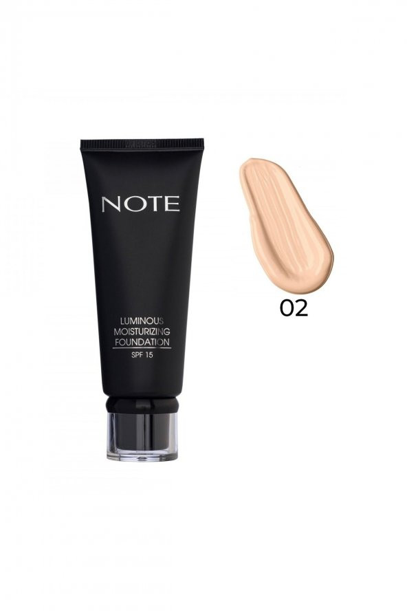 Note Fondöten Luminous Moısturızıng 02 Naturel Beige