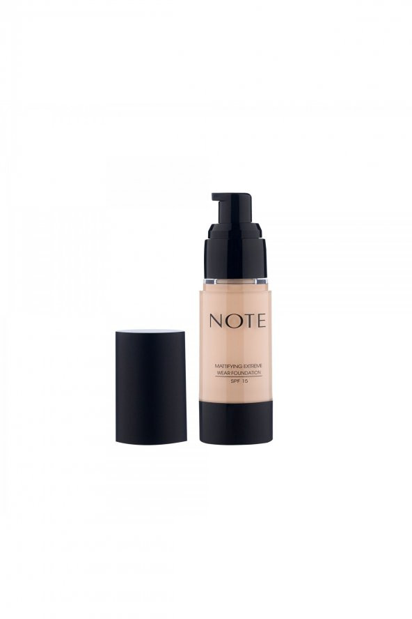 Note Fondöten Kapatıcı Mattifying Extreme Wear Mat Bitişli Spf15+ 125 Beige Ivory