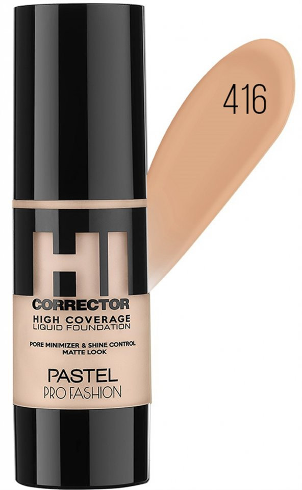Pastel Fondöten &amp Likit High Coverage Lıquıd Foundatıon No: 416 - 3