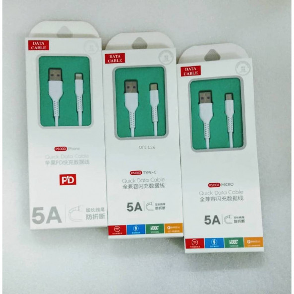TT_PS003 Hızlı Şarj 5A Micro Usb Şarj ve Data Kablosu - 4