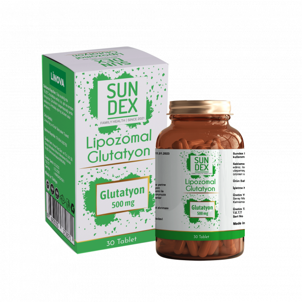 SUNDEX Lipozomal Glutatyon 500 mg 30 Tablet