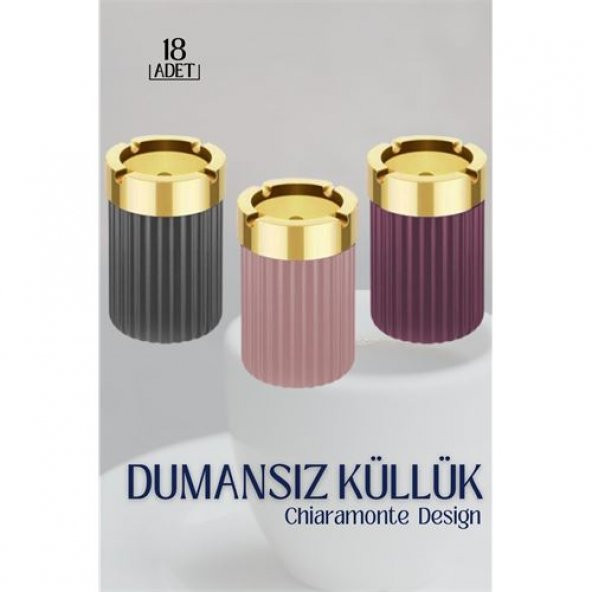 TransForMacion 15+3 ADET Dumansız Gold Küllük Chiaramonte Design