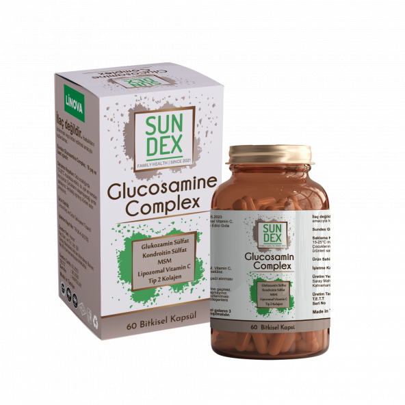 SUNDEX Glucosamine Complex 60 Bitkisel Kapsül