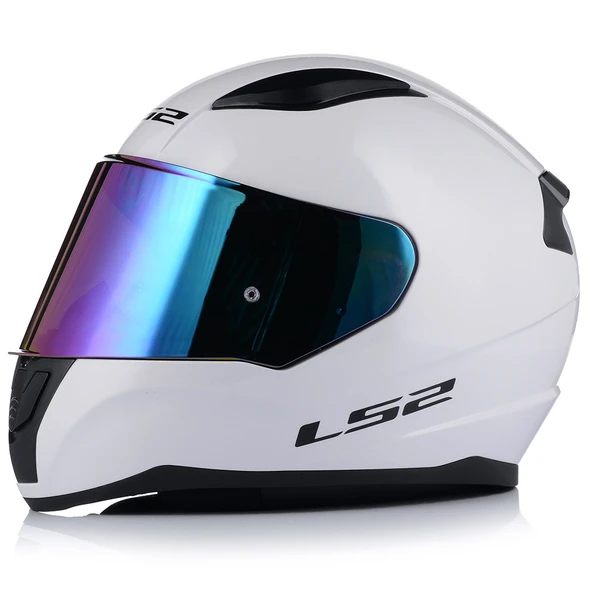 Ls2 Rapıd 2 Beyaz Fullface Motosiklet Kaskı Gökkuşağı Camlı
