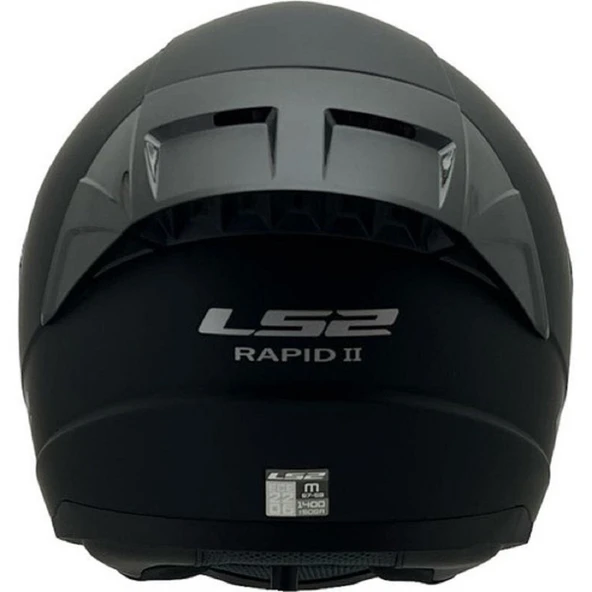 LS2 Rapıd 2 Race Mat Siyah Fullface Motosiklet Kaskı Gökkuşağı Camlı - 5
