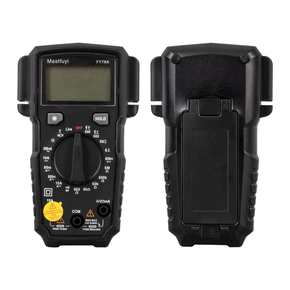 Powermaster Fy79a Digital Multimetre Ölçü Aleti True Rms Dijital Dc Ac Voltaj Akım Direnç Diyot Ölçer