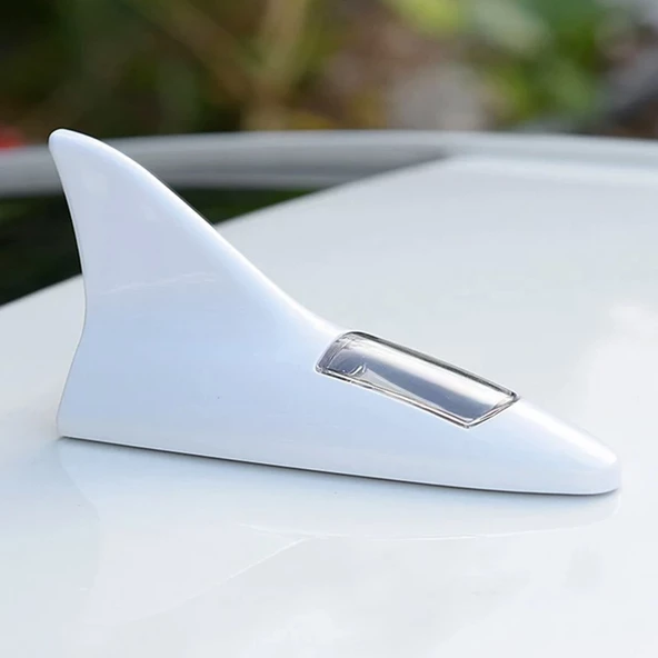 Solar Led Işıklı Shark Oto Anten Lambası - 2