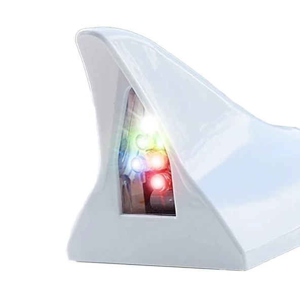 Solar Led Işıklı Shark Oto Anten Lambası - 3