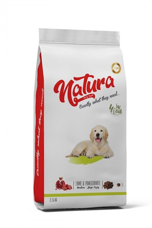 Düşük Tahıllı Orta-büyük Irk Yavru Köpek Maması Kuzu Eti Ve Narlı 2,75 Kg