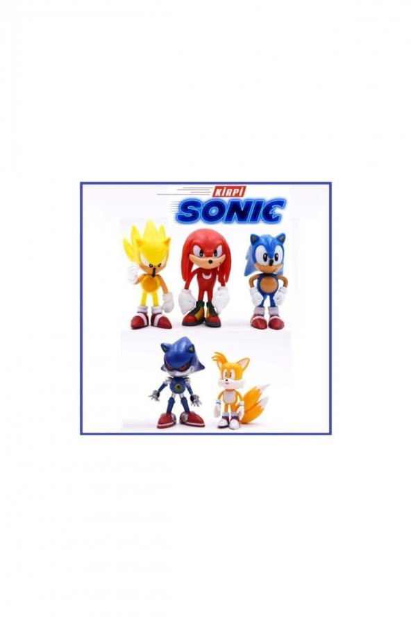 Kirpi Sonic Oyuncak Tails-knuckles-super 5li Figür Karakter Oyuncak Seti - 2