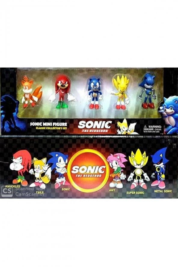 Kirpi Sonic Oyuncak Tails-knuckles-super 5li Figür Karakter Oyuncak Seti - 3