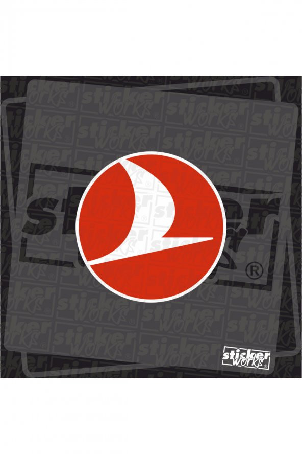Sticker Works  Türk Hava Yolları Logo Sticker - Thy Logo - 1