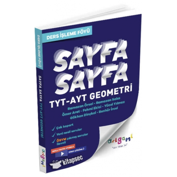 TYT-AYT GEOMETRİ SAYFA SAYFA DERS İŞLEME FÖYÜ