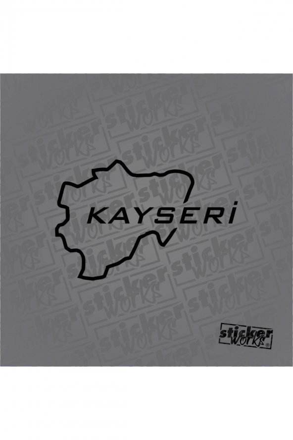 Sticker Works  Kayseri Harita Sticker