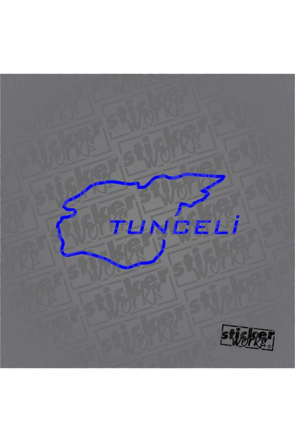 Sticker Works  Tunceli Harita Sticker