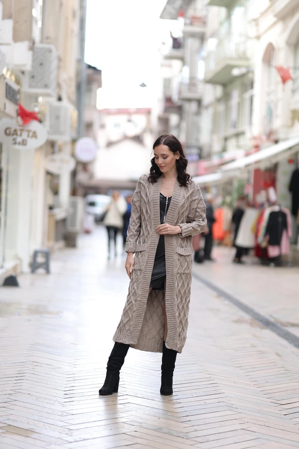 KADIN STANDART BEDEN VİZON HIRKA - 2035-6 - Resim 2