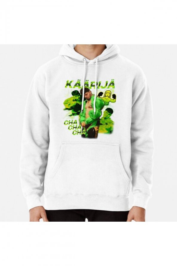 Käärijä Cha Cha Cha Eurovision 2023 Finland Y2K Kaarija Beyaz Kapşonlu Sweatshirt Hoodie