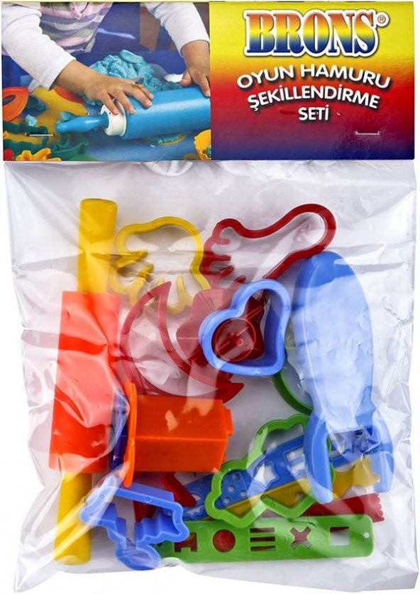 Brons Oyun Hamuru Kalıp Seti Küçük Şekiller BR-471 - 2