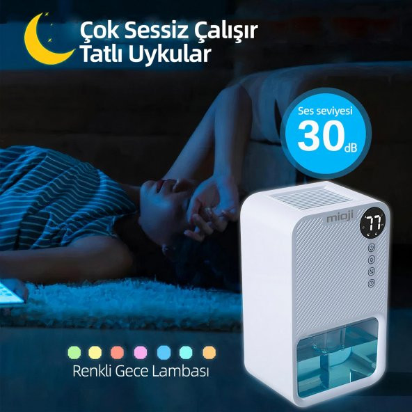 Mioji Mio 30NEC 1100ml Hava İyileştirici ve Ev Tipi Nem Alma Cihazı - 6