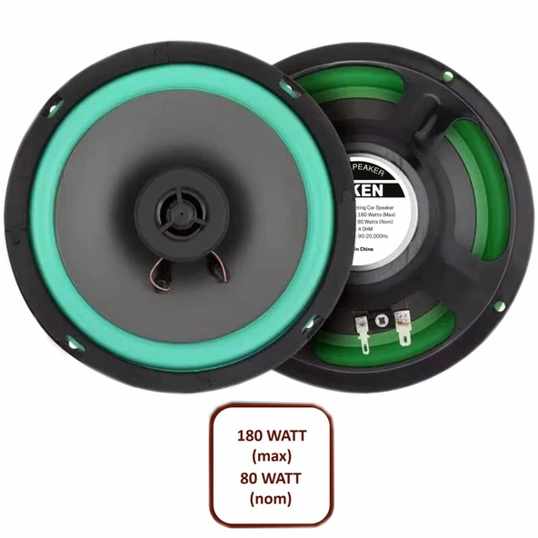 NİKEN Araç hoparlörü kolon 16cm 6,5inc 180watt niken 2ADET