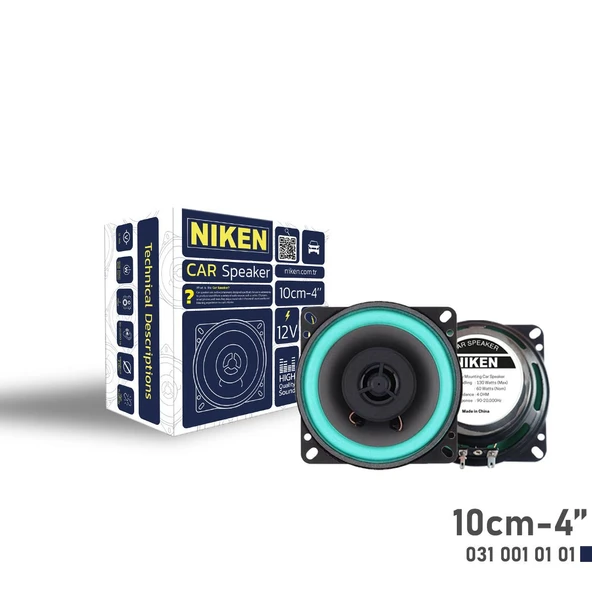 NİKEN Araç hoparlörü kolon 10cm 4inc 80watt niken 2 ADET - 2