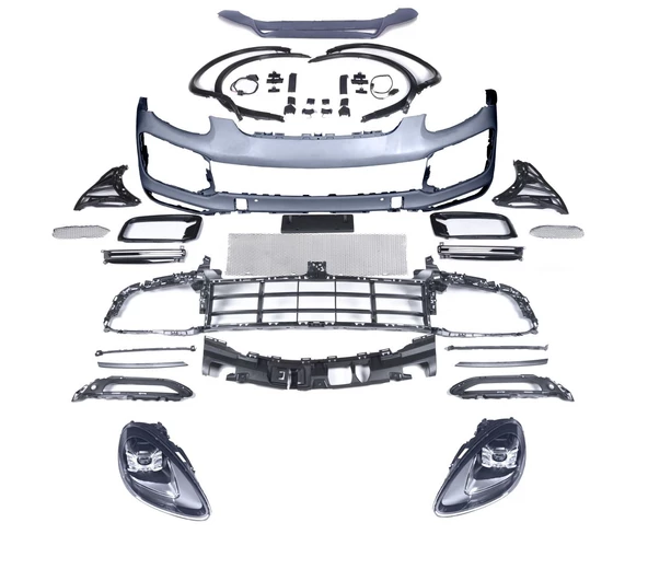 Autogp Porsche cayenne makyajlı turbo dönüşüm body kit seti 2011 / 2014