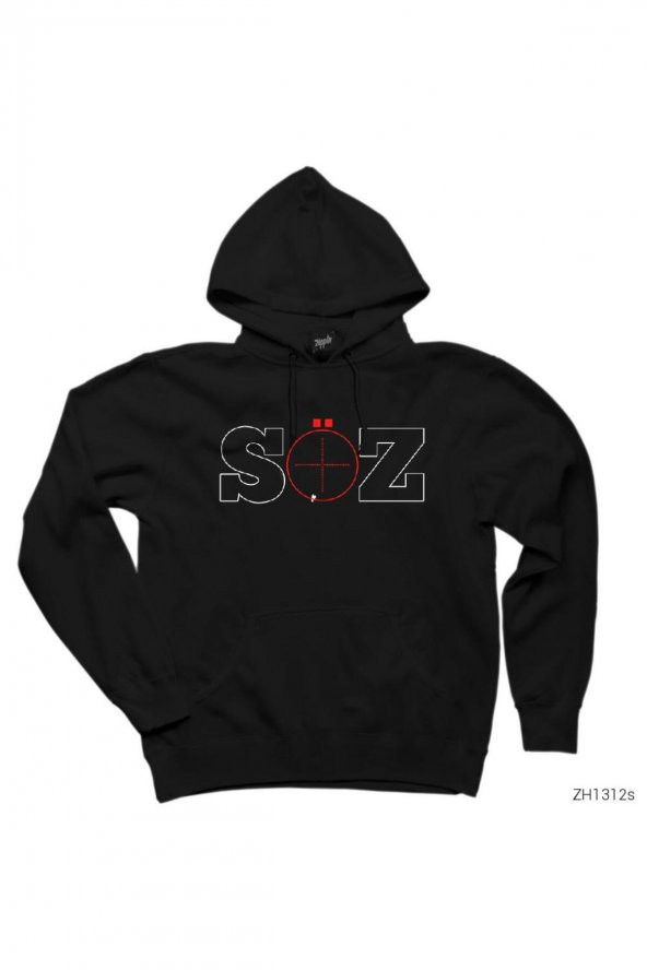 Söz Dizisi Logo 2 Siyah Kapşonlu Sweatshirt Hoodie