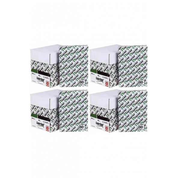 Copier Bond A4 Fotokopi Kağıdı 80gr 4 Koli 10000 Sayfa