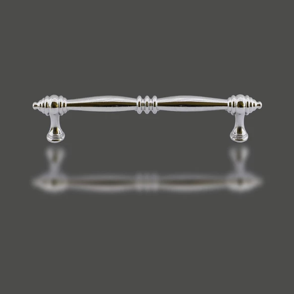 Petek Mobilya Mutfak Dolabı Çekmece Dolap Kapak Kulpu Düz Metal Kulp Kulbu Kulpu (96 MM-9.6 CM) Krom - 3