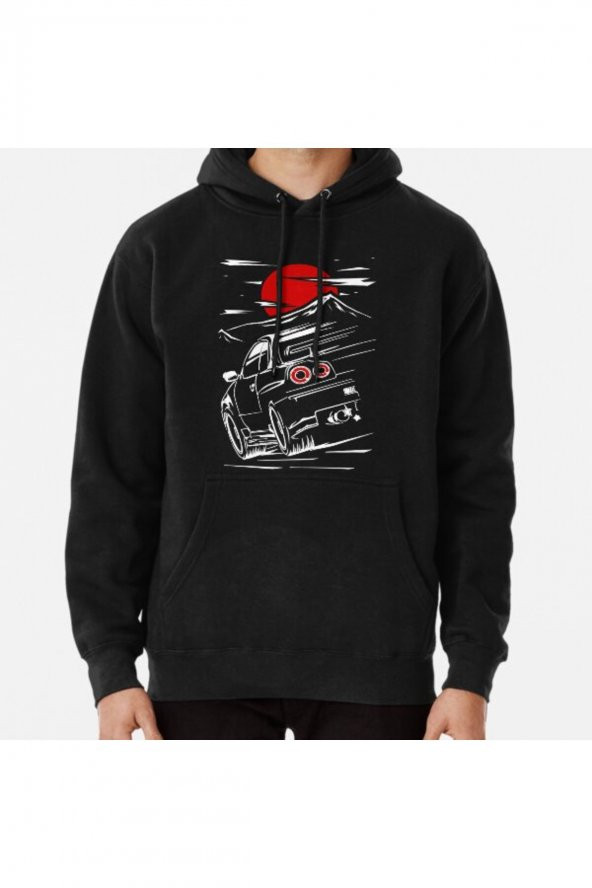 Nissan Skyline GTR 34 Haruna Baskılı Sweatshirt Hoodie - 1