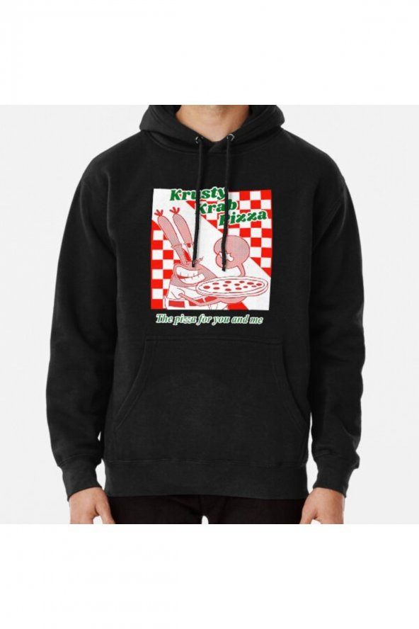 Krusty Krab Pizza Baskılı Sweatshirt Hoodie