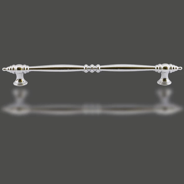 Petek Mobilya Mutfak Dolabı Çekmece Dolap Kapak Kulpu Düz Metal Kulbu Kulp Kulpu 224 Mm Krom - Resim 3