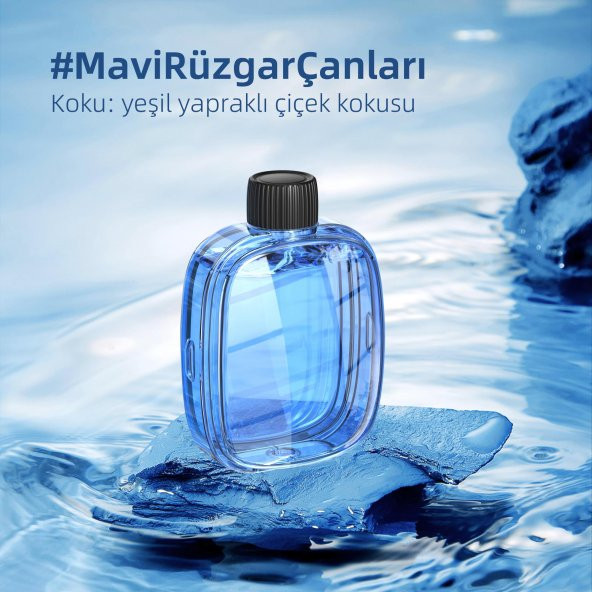 Mioji Mio Smell 2x Aromaterapi Şarjlı Yeni Nesil Otomatik Oda Kokusu Makinesi - Mavi Rüzgar Çanları - 2
