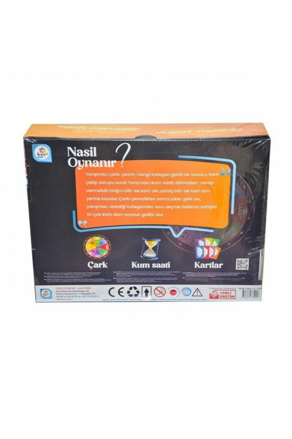 Laço Bilgi Çarkı LC7505,Çocuk Kutu Oyunu Bil Öğren Eğlen - 2