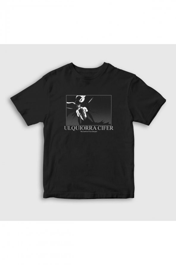 Unisex Oversize Siyah Ulquiorra Anime Bleach T-shirt 128362tt