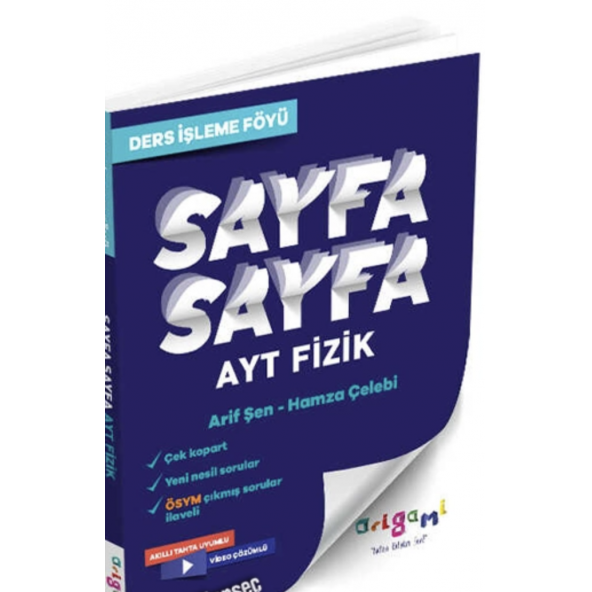 AYT FİZİK SAYFA SAYFA DERS İŞLEME FÖYÜ