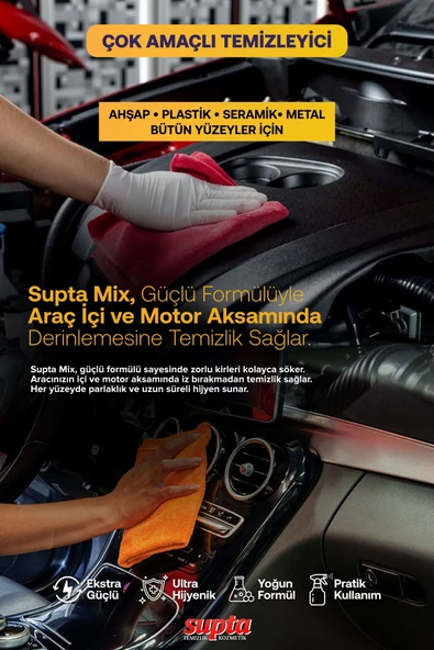 Supta Mix Çok Amaçlı Temizlik Maddesi 1 LT 12 Adet - 6