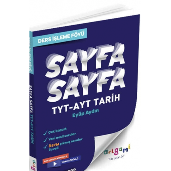 TYT-AYT TARİH SAYFA SAYFA DERS İŞLEME FÖYÜ