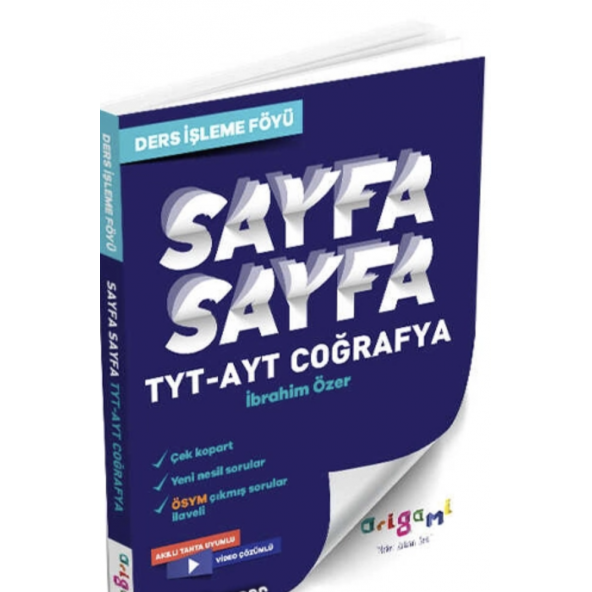 TYT - AYT COĞRAFYA SAYFA SAYFA DERS İŞLEME FÖYÜ