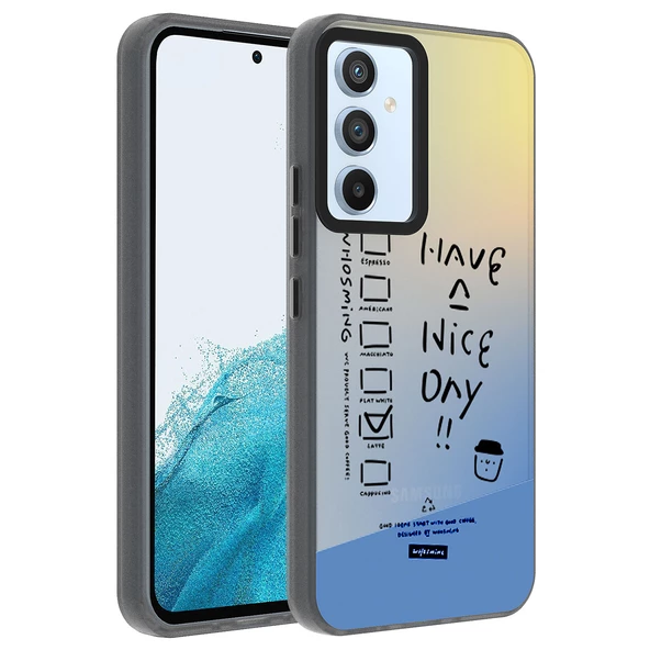 Galaxy A14 Kılıf Desenli Zore Dragon Sert Kapak - 2