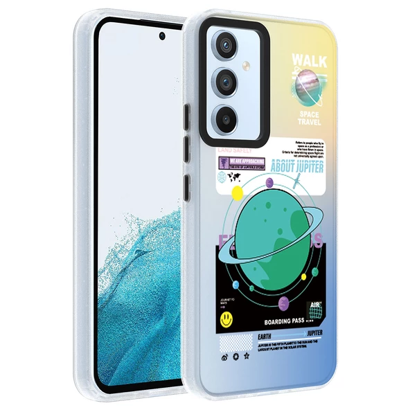 Galaxy A14 Kılıf Desenli Zore Dragon Sert Kapak - 4